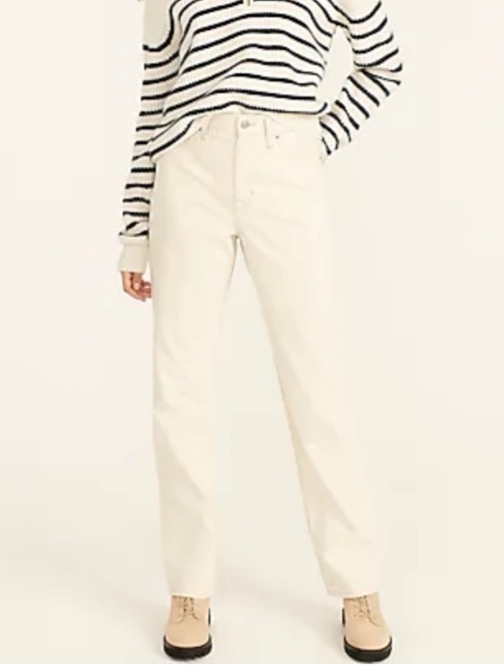 J. Crew Slouchy Boyfriend Jean in‎ Natural NWT